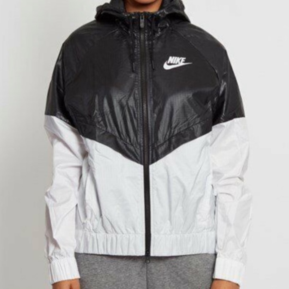 Nike Dual Zip Black and White Windbreaker